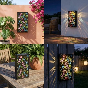 <b>Solar</b> Toucan Tropical Wall Art Light IP44 Waterproof - LED <b>Garden</b> <b>Lantern</b> with Sunburst Projection for Patio Fence Yard - Product Image 4