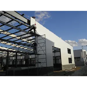 חם למכירה טרומי מבנה פלדה מחסן תעשייתי מחסן תעשייתי בית סככה פלדה רב קומות