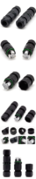 Connecteur de dérivation mini-câble 1 entrée 3 sorties étanche pour éclairage LED, câble électrique à visser 3 broches 4 broches 2 broches pour courant électrique 20A