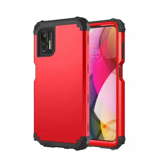 Luxury Phone Case 3 in 1 High Impact Shockproof Hybrid Heavy PC Soft Silicone For Moto G Stylus Power Play Plus 5G 2020 2021