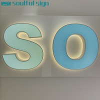 Enseignes LED 3D en métal personnalisées pour usage intérieur/extérieur, enseigne publicitaire de table blanche, décoration, affichage rétroéclairé, étanchéité IP65
