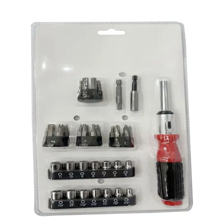 Car repair tool 1 ratchet screwdriver and 32 bits,good quality cheap screwdriver set