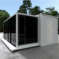 Maison préfabriquée en conteneur pliable Maison de conteneur d'expédition de 20 pieds à vendre