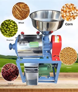 Nueva Máquina Automática de Molienda de Granos de Acero Inoxidable para Harina de <span class=keywords><strong>Trigo</strong></span> y Cacahuete, Motorizada, Capacidad de 40 kg/h - Product Image 1