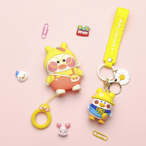 Bonito estuche protector de silicona de dibujos animados accesorio de llavero para llaves de coche Audi paquete completo diseño creativo de moda - Product Image 5