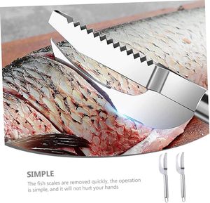 Écailleur de poisson manuel 3-en-1 en acier inoxydable, couteau à écailles multifonction, écologique, léger, antirouille, pour la maison - Product Image 3