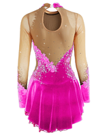 Justaucorps de danse spandex velours personnalisé Costume de danse à paillettes rouges latines paillettes argentées Performance sur scène vêtements de danse jazz