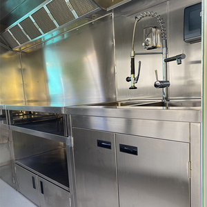 Concesión de camión de comida móvil de restaurante de comida rápida de remolque de alimentos barbacoa de combinación - Product Image 6