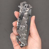 2025 vente chaude en aluminium noir poignée en gros personnalisé en acier inoxydable poche chasse en plein air Camping survie couteau pliant