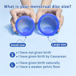 Disco <span class=keywords><strong>Menstrual</strong></span> Reutilizable Ecológico de Silicona Médica, Antifugas, Anillo <span class=keywords><strong>Menstrual</strong></span> Personalizable, <span class=keywords><strong>Copa</strong></span> <span class=keywords><strong>Menstrual</strong></span> para Mujeres con Flujo Abundante - Product Image 2