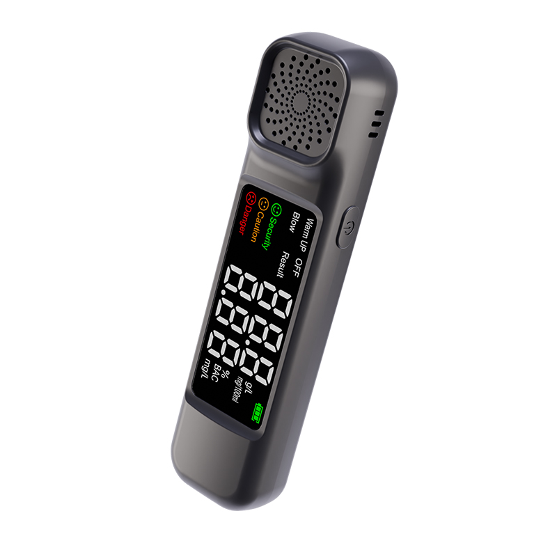 2022 Японский портативный алкотестер AT68 полицейский Ручной цифровой алкотестер с ЖК-дисплеем