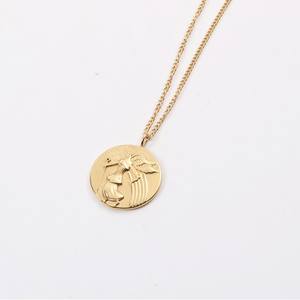 Collier de conte de fées pour hommes, bijoux série, <span class=keywords><strong>pendentif</strong></span> islamique en acier inoxydable, pièce de monnaie - Product Image 1