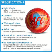 Boule d'extinction d'incendie automatique légère et facile à lancer, 1,3 kg, stable et durable