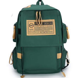 Unisex Daily Students Schoolbag Travel Laptop <b>Backpack</b> <b>Canvas</b> Waterproof Durable Fashion Students <b>Backpack</b> Customized Logo - Product Image 1