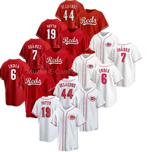 Reds Baseball Jerseys 44 Elly De La Cruz 19 Joey Vott 30 Griffey Jr. 11 Larkin Coolbase City Connect Flexbase Stitched Shirt