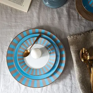 סטודיו פיפ "פ אוהב ציפורים aqingniao תואם צבע מאכל מערבי צלחת קרמיקה הגשה פלטת צלחות קרמיקה - Product Image 1