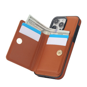 New PU da điện thoại Trường hợp với chủ thẻ 360 độ xoay vòng chủ <span class=keywords><strong>Wallet</strong></span> trường hợp điện thoại cho iPhone 16 15 14 13 Pro Max - Product Image 2