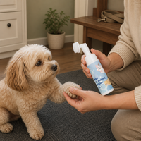 Mousse nettoyante pour pattes d'animaux, formule végétale best-seller, sans rinçage, 150 ml, pour nettoyer et prendre soin des pattes des chats et des chiens