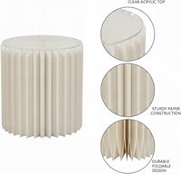 Support à gâteau cylindrique pliable, colonne décorative pour fêtes, mariages et événements, design élégant pour des présentoirs de table raffinés