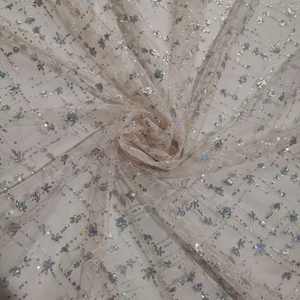 Hatue Couture Tela de encaje bordado colorido en color colorido en stock - Product Image 2