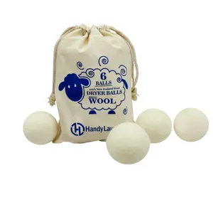 Nieuwe Trending Eco-Vriendelijke 100% Natuurlijke Witte Biologische Wollen Ballen Groothandel