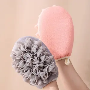 Wholesale 2 In1 Body Exfoliating Scrubber Cleaning Flower Bathroom Shower Ball Bath Sponge Tool - Product Image 1