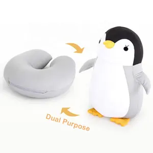 Cute Penguie U Shape 2 1でConvertible Bestway Bts Neck Pillow For Kids Plush ToyとNeck Pillow