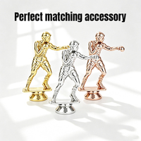Accessoires de trophée en plastique pour la boxe, adaptés à divers événements, petits trophées, vente directe d'usine, plusieurs couleurs disponibles.