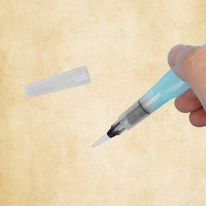Pinceau solubles dans l'eau pour aquarelle, à poils naturels, pour dessins d'étudiants en plastique et artistes, idéal pour les travaux transfrontaliers. - Product Image 3