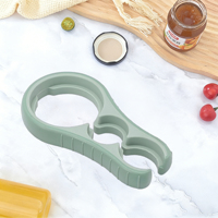 Cadeaux pour la fête des mères Ouvre-bocal portable robuste 3 en 1 Outil de cuisine multifonction avec matériau PP+TPE - Cadeau écologique