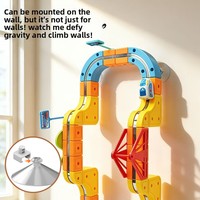Ensemble de blocs de construction magnétiques assemblés avec voie de train 3D, train électrique anti-gravité DIT, jouet éducatif pour enfants