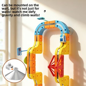 Set di Blocchi Magnetici Assemblabili con Pista 3D e Treno Elettrico Anti-Gravità DIT, Giocattolo Educativo per Bambini - Product Image 4