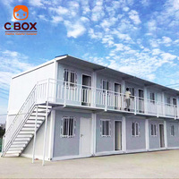 Cbox Maison Conteneur Modulaire Préfabriquée à Plusieurs Étages pour Dortoirs de Travailleurs de Bureau