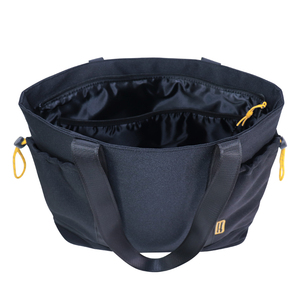 Sacs fourre-tout d'été avec poches latérales à fermeture éclair, certifiés GRS, pour femmes, noirs, de haute qualité, écologiques, recyclés OBP - Product Image 4