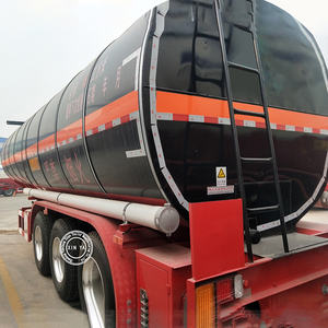 Camion-citerne à bitume chauffé au diesel de 36 m3 avec châssis de remorque à trois essieux - Product Image 5