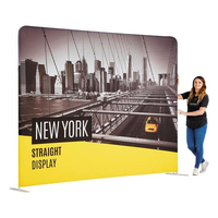 Support d'affichage en tissu tendu de style moderne, grand format, cadre en aluminium, pliable, impression de logo personnalisée, bannière publicitaire pour événement
