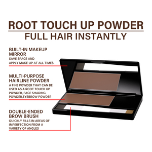 Palette de poudre de teinture capillaire quatre couleurs, formule longue durée résistante à la transpiration pour un cache-racines naturel et un coiffage volumineux - Product Image 5