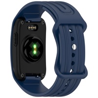 Tali Jam Tangan Silikon Soft Sport Y-Tail 22mm dengan Kancing untuk Garmin Cirqa Smart No-Screen Activity Bracelet