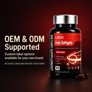 Integratore di Ferro in Softgel, Fumarato Ferroso 300 mg <span class=keywords><strong>per</strong></span> Bambini, Adolescenti, Adulti, Nutrizione Familiare, Produzione all'Ingrosso OEM ODM Etichetta Privata - Product Image 5