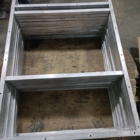 Cadre de soudage en tube carré d'aluminium sur mesure OEM ODM, découpe laser, équipement industriel robuste, structure de support