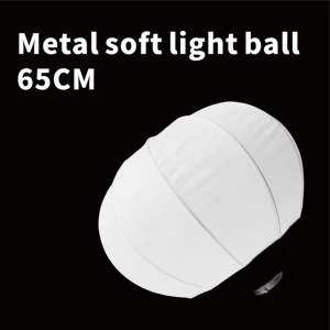 FANTAI Softbox Metálico de 65cm, Modificador de Luz Suave, Plegable, Portátil, en Forma de Bola, para Flash Estroboscópico - Product Image 6