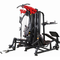 Équipement de musculation, machines à sélection de poids par broche, entraîneur multifonctionnel à 5 stations, machine commerciale