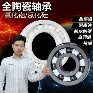Zirconia Ceramic Ball <b>Bearings</b> 6000 10x26x8 P0 Open Design For High Temperature And Waterproof Applications - Product Image 3