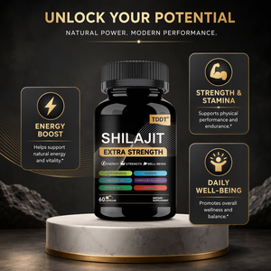 Cápsulas de Shilajit Extra Fuerte, Suplemento Dietético Herbal, 60 Cápsulas, Energía, Resistencia, Bienestar, OEM - Product Image 1