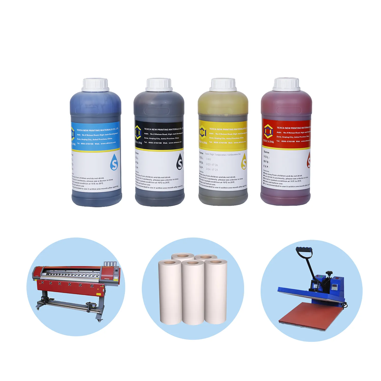 With Big Promotion Textile Printing Ink Textile Digital Printing Transfer Ink For Epson S3200 I3200 Polyester Printer
