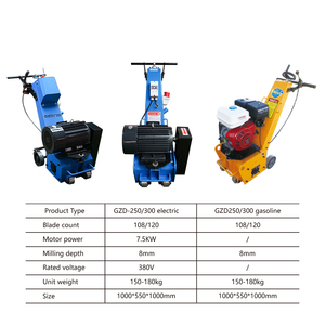 GZD 고출력 380V 전기 콘크리트 밀링 도로 기계 바닥 콘크리트 스카리파이어 - Product Image 2