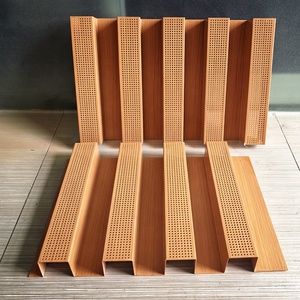 Panel <span class=keywords><strong>de</strong></span> Aluminio Microperforado Acústico, Revestimiento <span class=keywords><strong>de</strong></span> Pared 3D Cóncavo Convexo Tipo Gran Muralla - Product Image 1