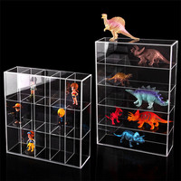 Boîte à Cube en acrylique colorée colorée, présentoir carré à 5 faces, présentoir de bureau et exposition de bijoux, organisateurs de maquillage, 1 pièce