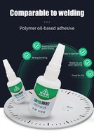 AODEGU Cyanoacrylate Ethyl Ester Lubrifiant Adhésif De Soudage 50g Super Adhésif