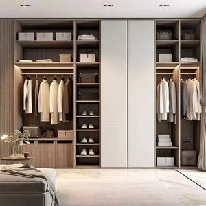 Armoire sur mesure de style scandinave 2026, nouveau design moderne, pour chambre principale, avec rangement dissimulé intégré - Product Image 3